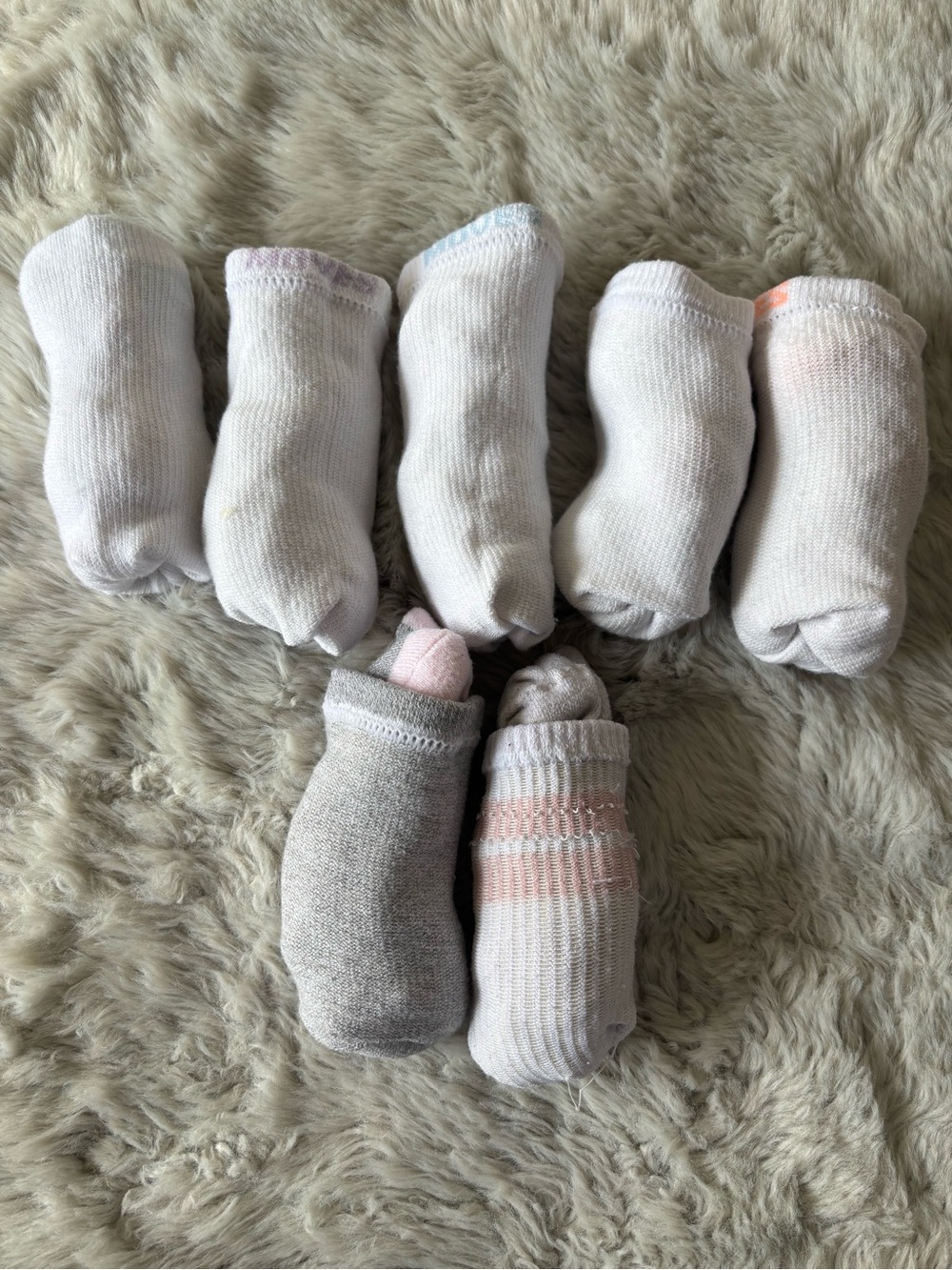 Hanes Moves Set of 7 Pairs Cushioned Crew Socks